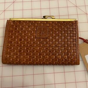 NWT - Sweet Grass Woven Bella Wallet by STS - clasp defect